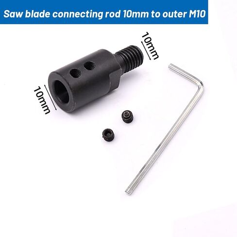 1pcs Saw Blade Coupling Chuck Adapter M10 Bushing Saw Blade Connecting Shaft for Saw Blade Connection Joints(8MM bore) in Saudi Arabia