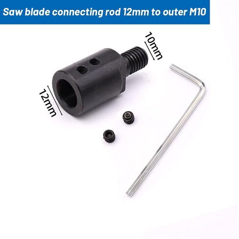 1pcs Saw Blade Coupling Chuck Adapter M10 Bushing Saw Blade Connecting Shaft for Saw Blade Connection Joints(8MM bore) in Saudi Arabia