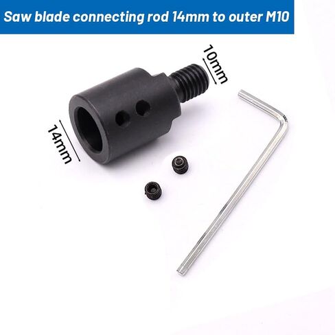 1pcs Saw Blade Coupling Chuck Adapter M10 Bushing Saw Blade Connecting Shaft for Saw Blade Connection Joints(8MM bore) in Saudi Arabia