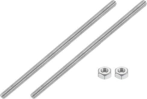 uxcell 1/4"-20 Fully All Threaded Rod, 10 Pcs 304 Stainless Steel Long Threaded Screw 1.2" Length Right Hand Threads for Furniture Mounting Assembly Fastening in Saudi Arabia