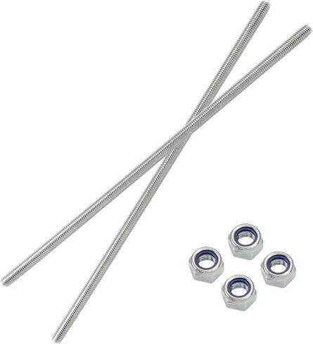 2Pcs M6 x 250mm Threaded Rod Stainless Steel M6 Threaded Rod, Long Threaded Studs Fully Threaded Rods & Studs Right Hand Threaded Screw for Bolt Clamps Anchor in Saudi Arabia