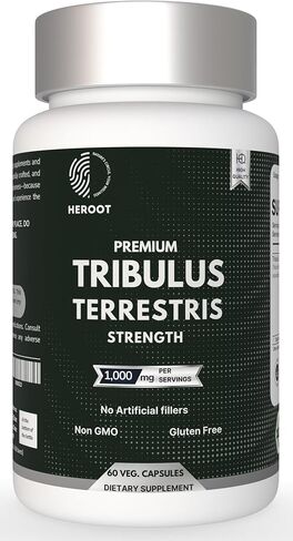 ملحق Tribulus Terrestris للرجال والنساء الداعم للطاقة والحيوية والقدرة على التحمل والأداء (حزمة 60 كبسولة) in Kuwait