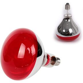 2 Pack 275W Infrared Heat Bulb E26 Heating Therapy Lamp Therapeutic Back Neck Body Pain Relief Bulb Physiotherapy Lamp 110V Red Heat Lamp Bulb for Brooder Bulb Pet Bathroom Light Therapy Use