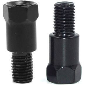 SEMIMO Motorcycle Mirror Mount Adapter Height adjustment Screw Rearview Mirrors Thread diameter Converter 10mm RH to 8mm RH(2Pcs)