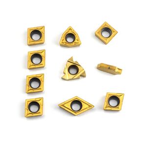 OSCARBIDE Carbide Turning Inserts 10 Pieces/Pack,SCMT09T304,16ER AG60,GTN-3,WCMT06T304,CCMT09T304,DCMT11T304 Carbide Inserts for 5/8" Shank Indexable Lathe Turning Tool Holder