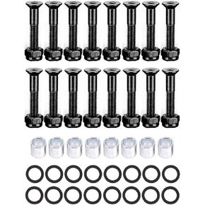 Skateboard Hardware Kit - Deck Mounting Allen Screws, Speed Washes and Spacers
