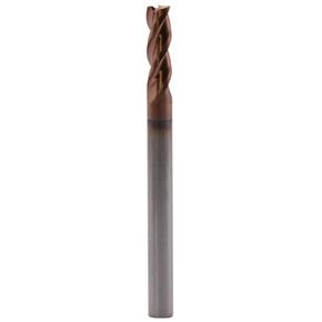 BestParts High Performance Solid Carbide End Mill for Aluminum - ZRN Coated, 37 Degree Helix, 3 Flute, HRC55, 1/8" Cutting and Shank Diameter, 1/2" Length of Cut, 1-1/2" Overall Length, Square End