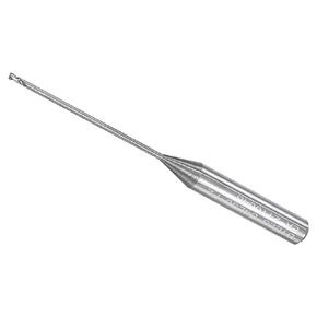 Square Nose End Mill, 1mm x 25mm Cutting, Long Reach Carbide 2 Flutes CNC Router Bits - (Applications: for Aluminum Copper Metal Plastic Wood)
