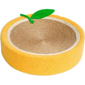Orange cat Scratching Board,sisal cat Scratching Board,Round cat Bed,sisal cat Toys,Fruit cat Scratching Board,wear-Resistant sisal cat Supplies,to Meet The Cat's Nature of Grinding and Scratching