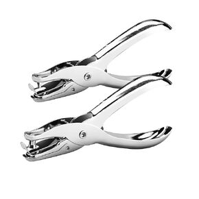 2 Pcs Hole Punch, 1/4 Inch and 1/8 Inch Single Hole Punch, MoHern Hole Puncher Single, Hole Puncher for Crafts, Tags, Tickets, Circle Paper Punches with 6 Sheet Capacity for Home, Office, School