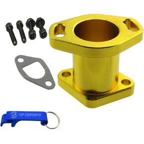 TC-Motor Gold Racing Performance Intake Pipe Inlet Manifold Gasket Screw Bolts for Predator 212cc for Honda GX200 for 6.5HP Chinese OHV Engines for Chinese 196cc Clone Engines Mini Bike Go Kart