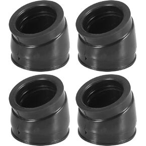 Motoforti 4pcs Motorcycle Carburetor Intake Manifold Boot Joint for Honda CB900C 1980-1982 16214-438-000
