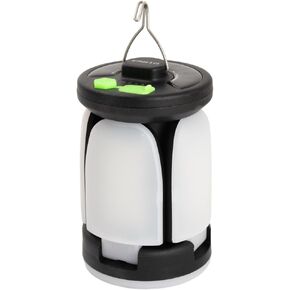 QuadPod Solar Camping Lantern for Camping - Portable Rechargeable LED Lamp Backup Power Bank Perfect for Hiking, Travel and More - Emergency Light for Power Outages, Hurricane, Survival Kits