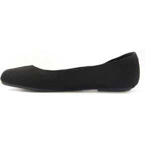 Women's Ballerina Walking Flats Comfort Soft Shoes Round Toe Slip On Ballet Flat Shoes Knit Dress Shoes