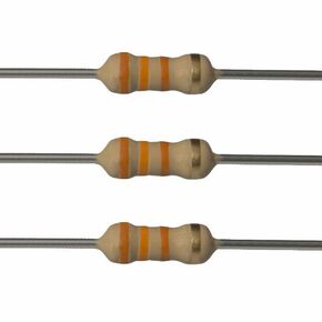 100EP51433K0 33k Ohm Resistors, 1/4 W, 5% (Pack of 100)
