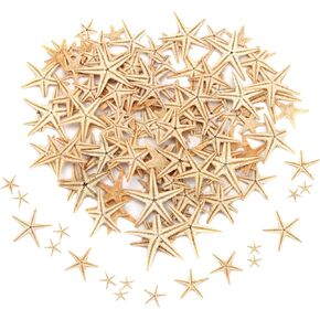 200 قطعة من نجم البحر الصغير، نجم البحر الصغير الأصفر المسطح مع صندوق بلاستيكي مستطيل، صدف نجم البحر الصغير المزخرف للشاطئ/الزفاف/الحرف اليدوية/الهدايا (0.4-1 بوصة) in Kuwait