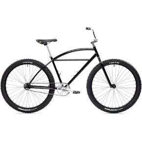 State Bicycle Co. Black Cruiser Bike. Mens Womens Cruiser Bike 27.5-Inch Wheels, Single-Speed Bicycle, Klunker Bike. Rider 5'5" to 6'3" Tall, Black-Metallic