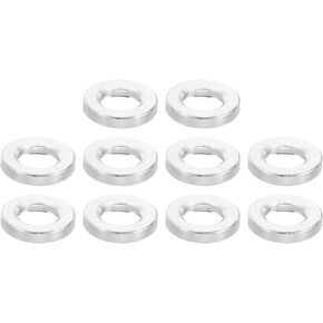PATIKIL M3 Aluminum Spacers, 10 Pcs Metal Spacer Aluminum 3.1mm ID x 6mm OD x 1mm L Aluminum Spacer Screw Standoff Round for M3 Screw Bolts