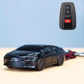 ABS Car Model Key Protective Cover Fits for Toyota 2019+ Land Cruiser 2021+ Venza RAV4 Prime Hilux Fortuner Smart Key Fob Shell (A)