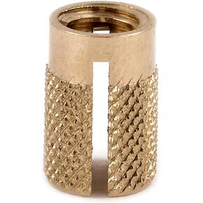 E-Z LOK Threaded Insert for Plastic Flush Brass Thread Inserts 8-32 Pack of 50