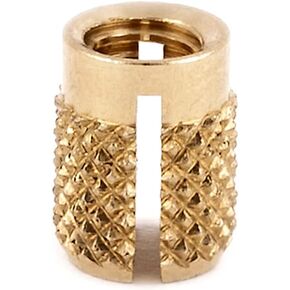E-Z LOK Threaded Insert for Plastic Flush Brass Thread Inserts 8-32 Pack of 50