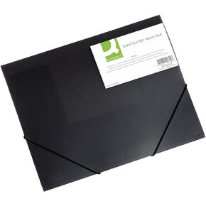 ملف مطاطي Q-CONNECT PP A4 400 ميكرون 3 لوحات شفافة زرقاء/أرشفة المستندات/النوع-3-رفرف/النوع مع ممحاة/فهرس-N.a. / جيوب-N.a. / مادة-PP/Dividers-N.a. / طلاء-N.a.