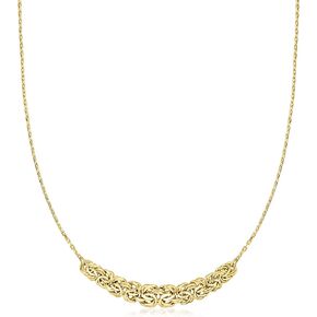 Ross-Simons 18kt Gold Over Sterling Byzantine Center Necklace. 18 inches in Saudi Arabia
