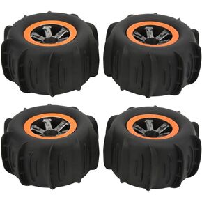 4Pcs Rc Car Tires,Rubber Rc Car Wheel for Wltoys 104009 104001 for XLH 9125 9116 for Xlf F10 F14 F19 1/12 1/10 Rc Cars Car Model Accessory
