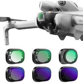 ND/CPL Filter Set Compatible with DJI Mini 4 Pro, 6 Pack Filter for DJI MINI4 PRO （UV,CPL,LPR,ND16,ND64, ND256