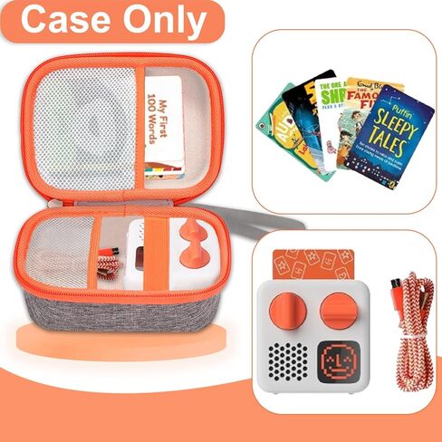 حافظة متوافقة مع مشغل الصوت والموسيقى Yoto Mini Kids، حامل تخزين للسفر لمكبرات الصوت للأطفال وراديو بطاقات الكتب الصوتية، حقيبة حمل صلبة لملحقات Yoto Mini in Kuwait