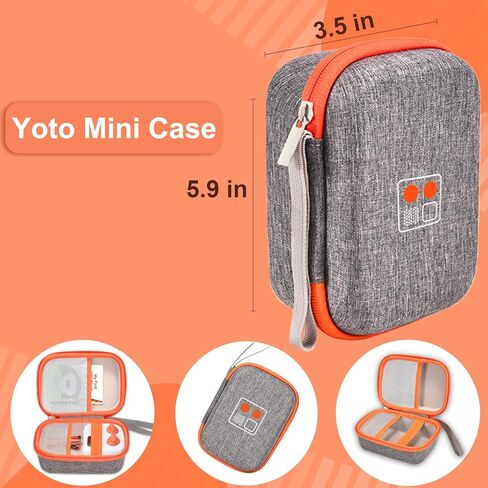 حافظة متوافقة مع مشغل الصوت والموسيقى Yoto Mini Kids، حامل تخزين للسفر لمكبرات الصوت للأطفال وراديو بطاقات الكتب الصوتية، حقيبة حمل صلبة لملحقات Yoto Mini in Kuwait