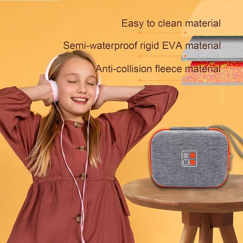 حافظة متوافقة مع مشغل الصوت والموسيقى Yoto Mini Kids، حامل تخزين للسفر لمكبرات الصوت للأطفال وراديو بطاقات الكتب الصوتية، حقيبة حمل صلبة لملحقات Yoto Mini in Kuwait