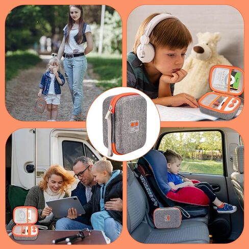 حافظة متوافقة مع مشغل الصوت والموسيقى Yoto Mini Kids، حامل تخزين للسفر لمكبرات الصوت للأطفال وراديو بطاقات الكتب الصوتية، حقيبة حمل صلبة لملحقات Yoto Mini in Kuwait