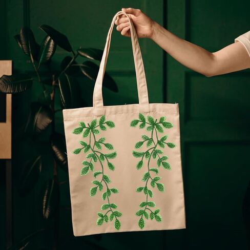 4 Pairs Green Lace Forest Leaves Vine Applique Patches Leaf Sewing Embroidery Applique Bohemian Shoulder Collar Embellishment Decorative Patches for Clothing Bags DIY Accessory Craft in Kuwait