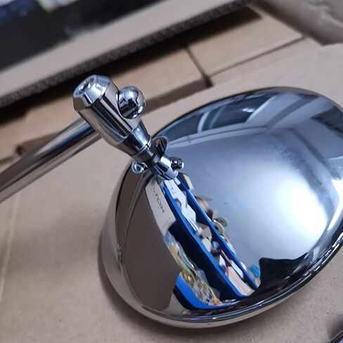 مرايا الرؤية الخلفية للدراجة النارية من الكروم العالمي مقاس 4 بوصات مرآة جانبية كلاسيكية كلاسيكية متعددة الملاءمة لاستبدال الطراد المروحية مقهى المتسابق سبورتستر بوبر بجولة داينا كاواساكي سوزوكي ياماها دوكاتي in Kuwait