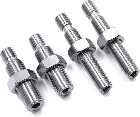 HTTMT MT376-CD Chrome Custom Mini Oval Mirrors Compatible with Harley Davidson Sportster Dyna Softail in Kuwait