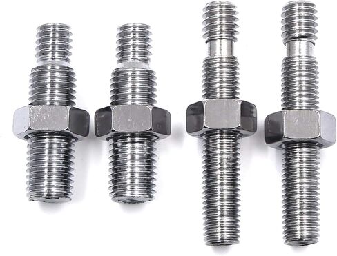 HTTMT MT376-CD Chrome Custom Mini Oval Mirrors Compatible with Harley Davidson Sportster Dyna Softail in Kuwait