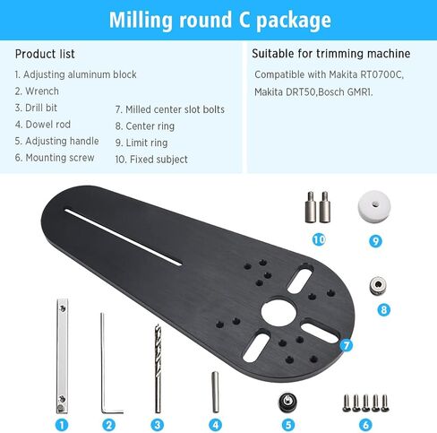 أداة قطع دائرة جهاز التوجيه لجهاز التوجيه الغطس الكهربائي لتشذيب الخشب جهاز توجيه النجارة (C) in Kuwait