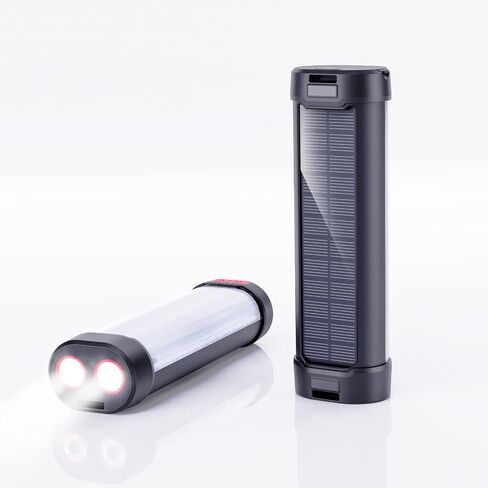 Solar Camping Lantern,1800LM,13 Light Modes, 3000mAh Battery, IP66 Waterproof,Rechargeable Camping Lights LED Flashlight for Hurricane, Emergency, Power Outages Home in Kuwait