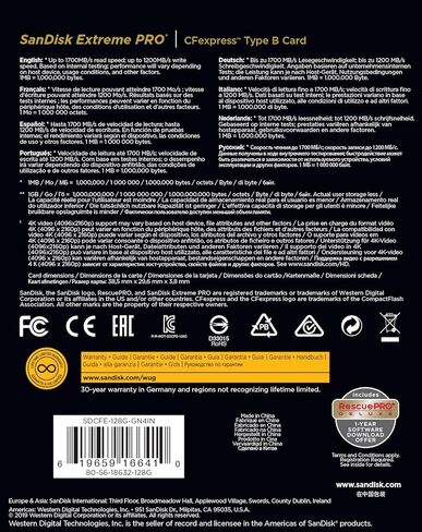 SanDisk 512GB Extreme PRO CFexpress Card Type B - SDCFE-512G-GN4IN in Kuwait