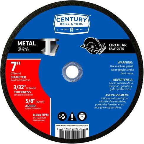 Century Drill & Tool 8806 Metal Abrasive Saw Blade, 6-1/2" in Saudi Arabia