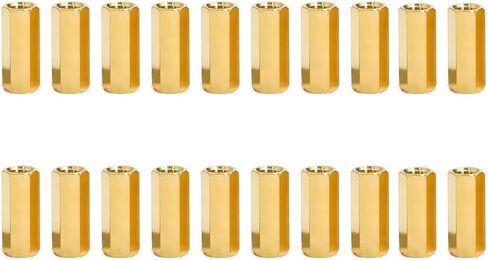 Female to Female Thread Spacer Screws Brass Hex Standoff M5 x 30mm PCB Pillar for Drone Quadcopter, Computer & Circuit Board, Pack of 20 in Saudi Arabia