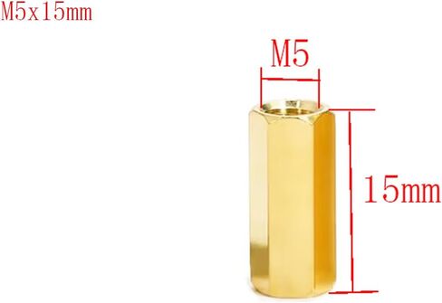 Female to Female Thread Spacer Screws Brass Hex Standoff M5 x 30mm PCB Pillar for Drone Quadcopter, Computer & Circuit Board, Pack of 20 in Saudi Arabia