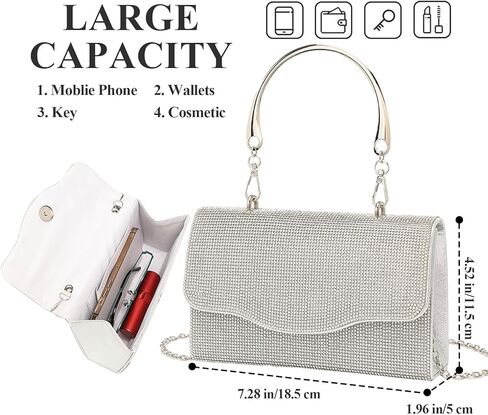 حقائب وحقائب سهرة من جيسي، حقائب يد نسائية للسهرات، حقائب يد رسمية للحفلات المسائية من حجر الراين للنساء لحفلات الزفاف in Kuwait