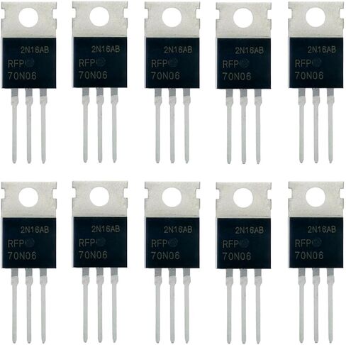 10 قطعة RFP70N06 70N06 TO-220 MOSFET الترانزستور N قناة 60V 70A in Saudi Arabia