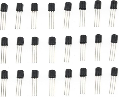 840Pcs TO-92 Transistor Assortment Kit 24 Values Specifications NPN PNP in-line Triode Set in Saudi Arabia
