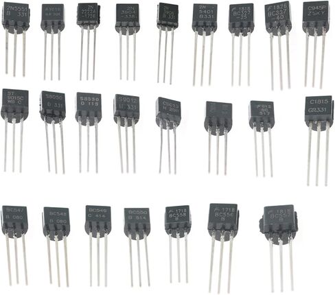 840Pcs TO-92 Transistor Assortment Kit 24 Values Specifications NPN PNP in-line Triode Set in Saudi Arabia