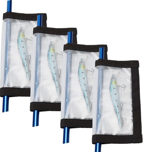 Fishing Lure Wraps 2-10 Pack Durable Clear PVC Lure Wrap for Fishing Rod Saltwater Hook Covers Fabric Lure Protector in Kuwait