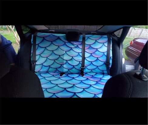 FUSURIRE White Tiger Pattern Car Seat Cover Universal Seat Covers for Car Seats Full Set Front Seat Cover and Rear Split Bench Protection in Kuwait