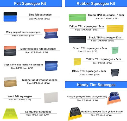 مجموعة أدوات تغليف الفينيل للسيارة من REEVAA® ومجموعة حقيبة الخصر لتلوين النوافذ، مجموعة أساسية لتلوين الأفلام الاحترافية، وأدوات تظليل النوافذ مع زجاجة رش، طقم ممسحة مطاطية/صبغ PPF، طقم عصا مغناطيسية صغيرة in Kuwait